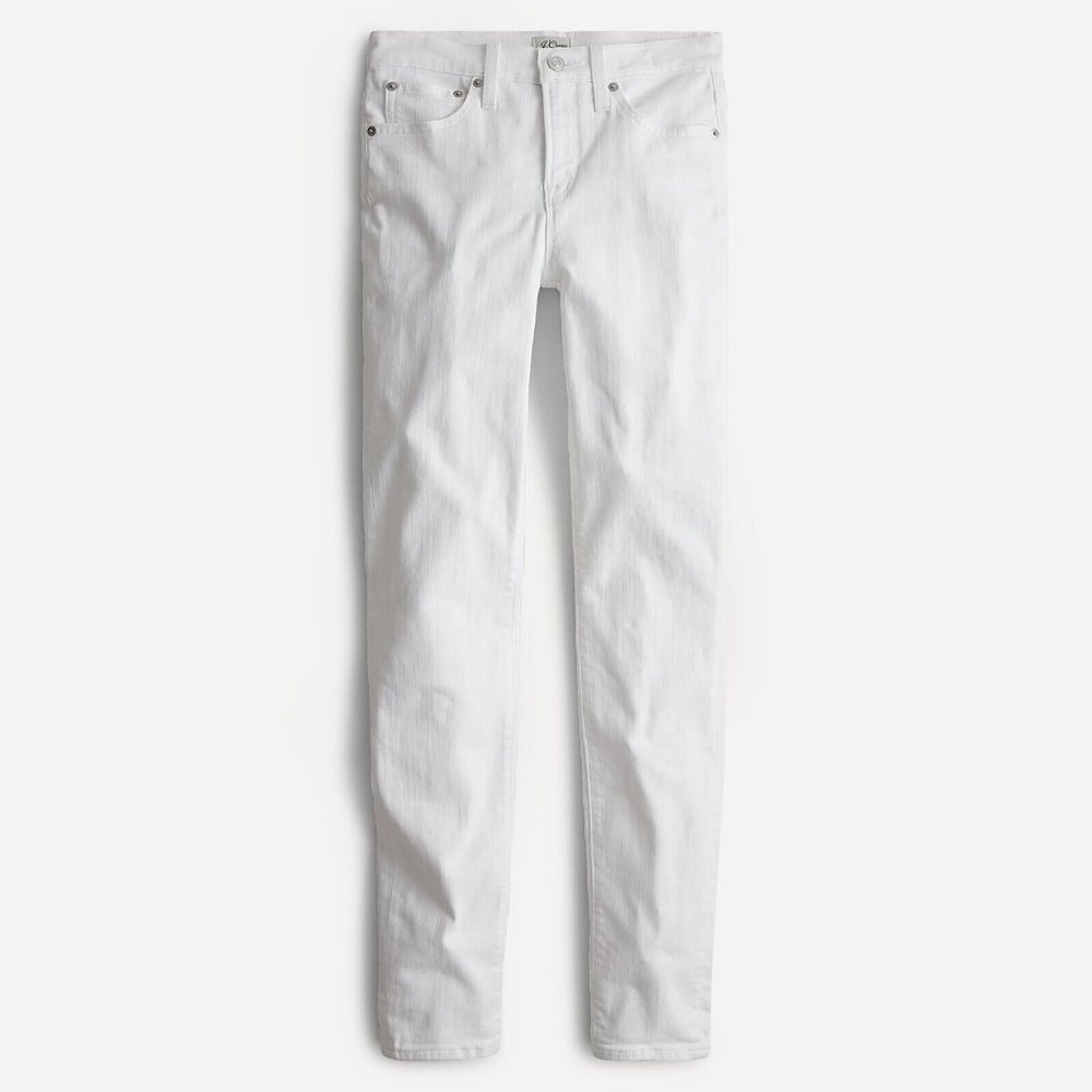 J. Crew 9" mid-rise toothpick jean size 26 white stretch skinny stretchy